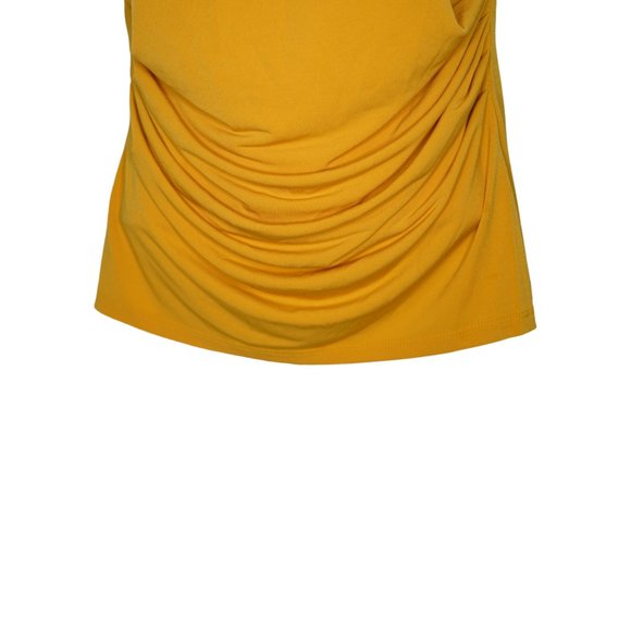 Crew Neck Yellow Sleeveless Top Tank Desing Sz Xs - Picture 3 of 8